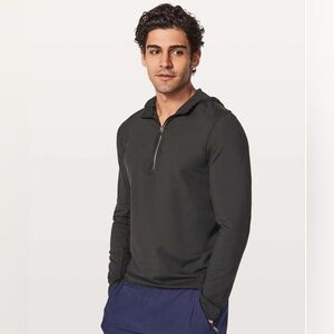 LULULEMON SURGE WARN 1/2 ZIP HOODIE BLACK MEN'S SMALL